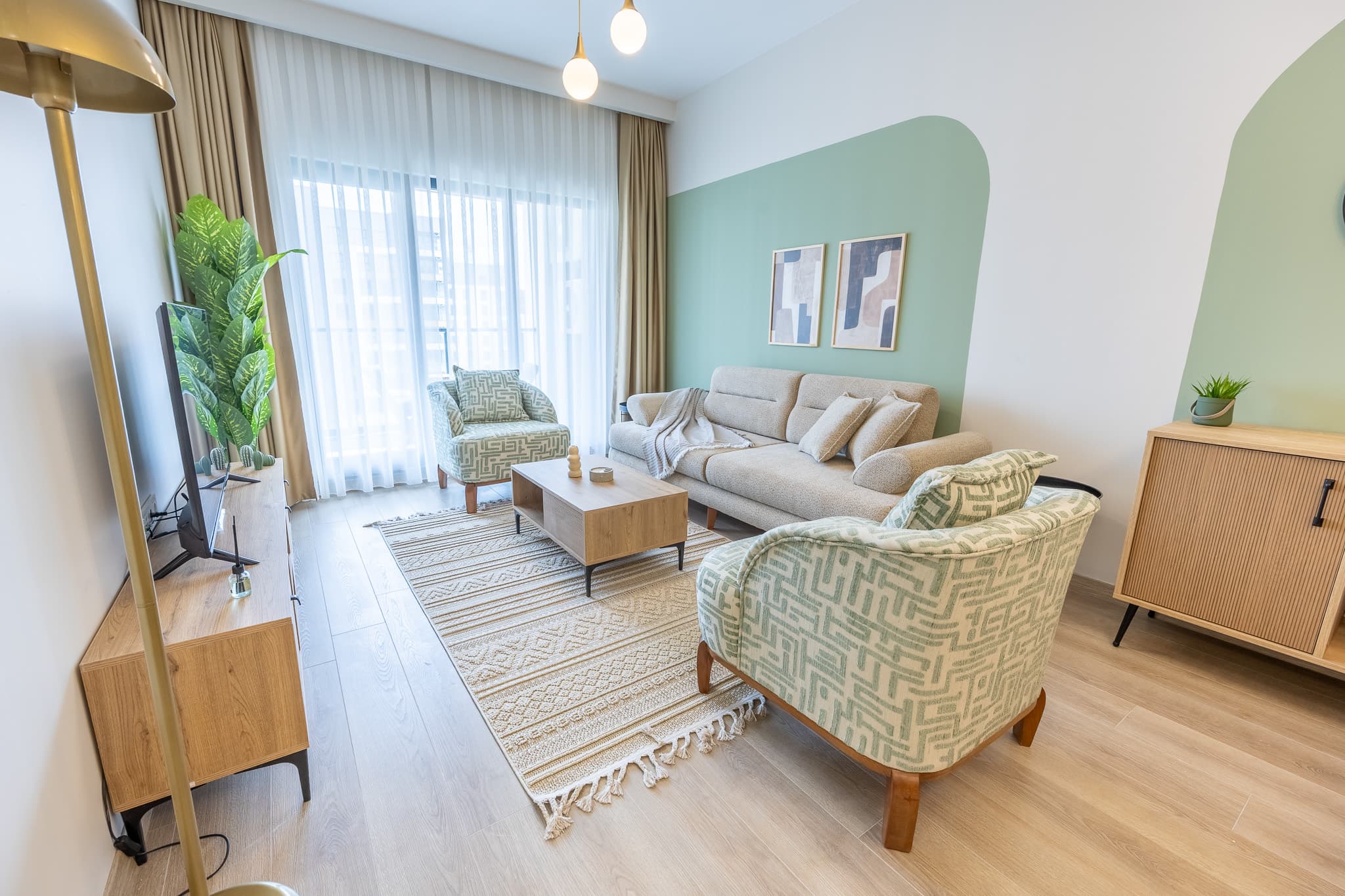 Modern Family Home 2bedr with balcony , möbliertes Apartment in Başakşehir, Istanbul