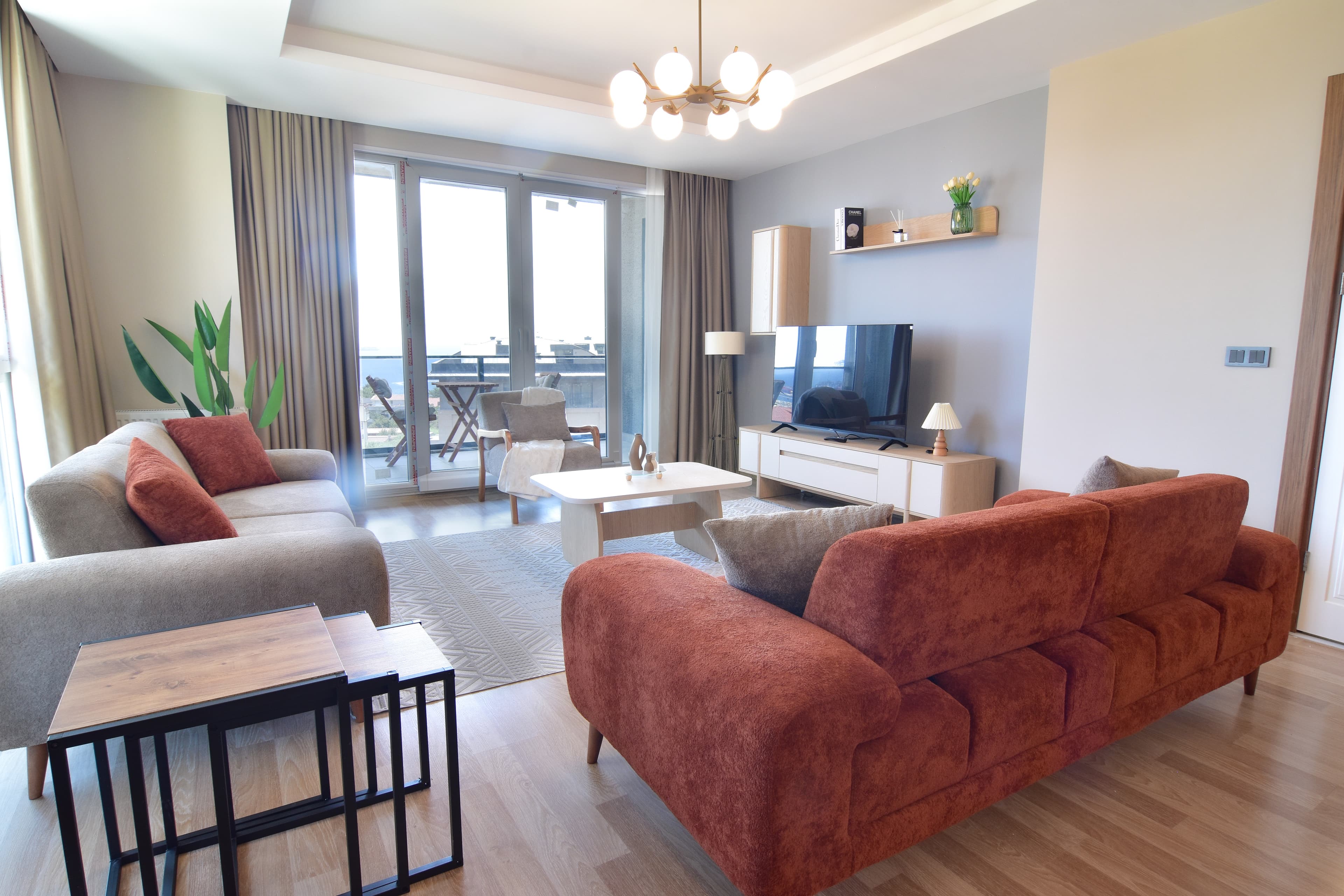 Full sea view Duplex apartment، شقة مفروشة في Beylikdüzü, Istanbul — image 3