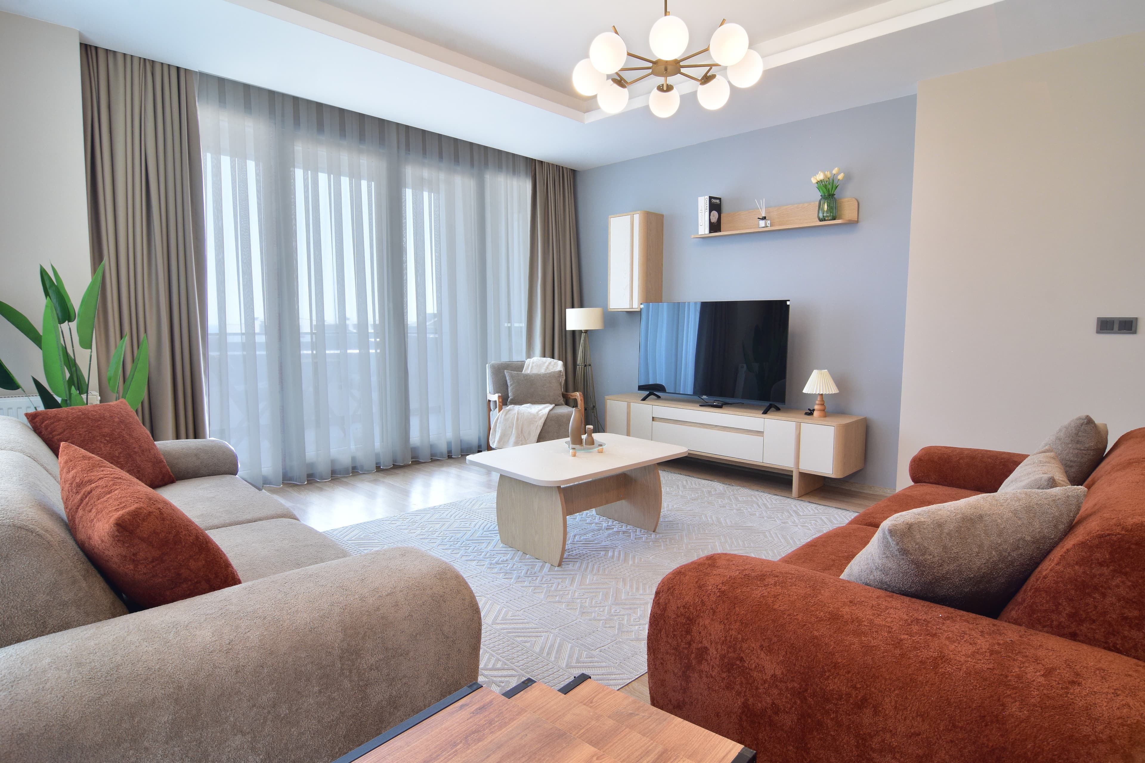 Full sea view Duplex apartment، شقة مفروشة في Beylikdüzü, Istanbul — image 9
